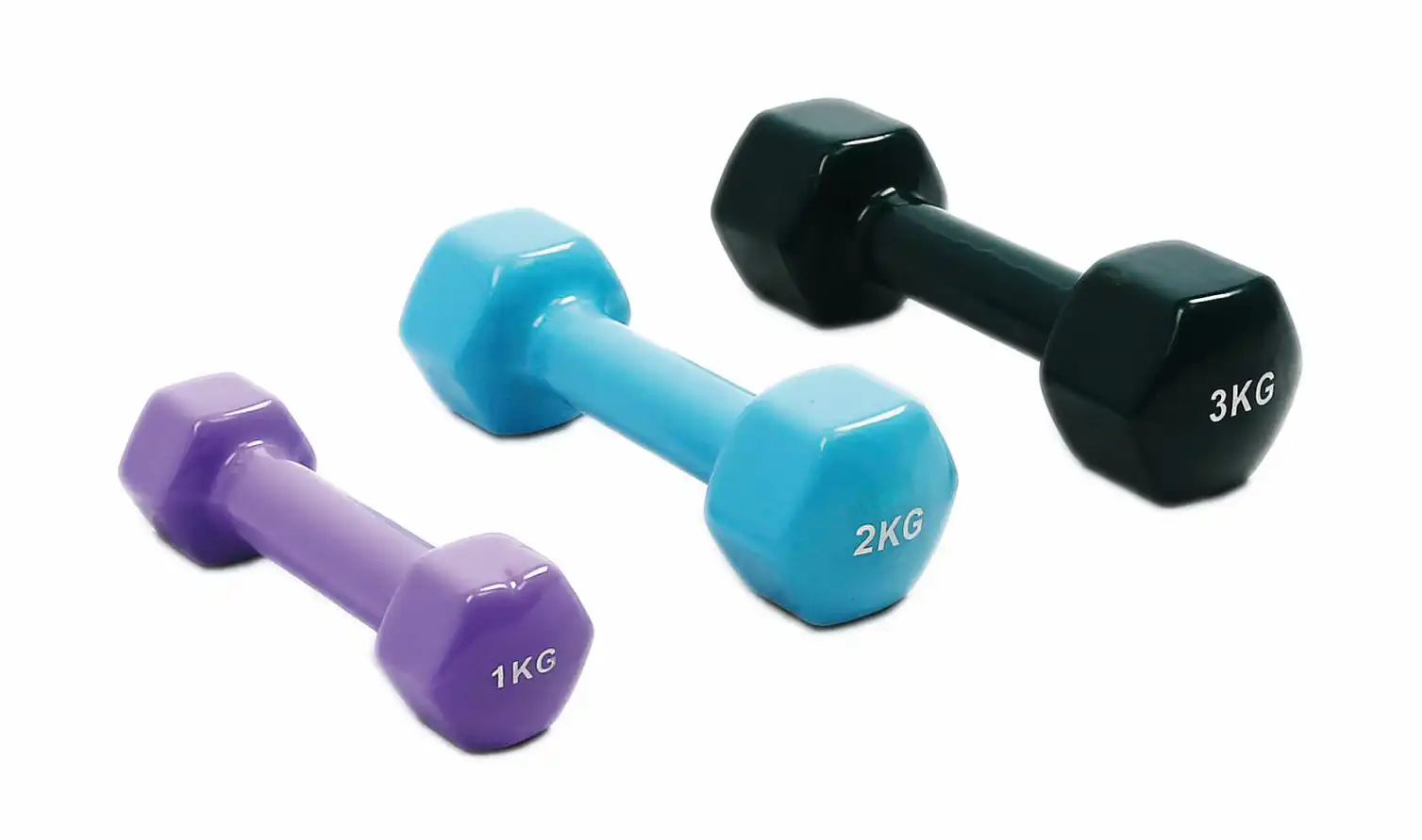 LDX-1006 Hex Vinyl Coated Small Dumbbell - Vinyl Dumbbell in Dumbbell Series | LanDer Wholesale Fitness Equipment
